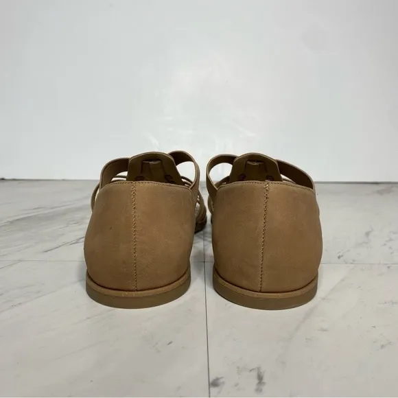 Eileen Fisher Rato Tan Nubuck Strappy Sandal 7.5
