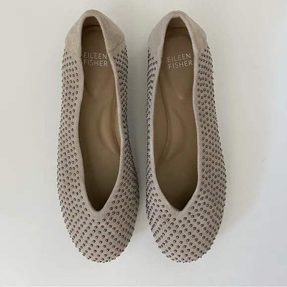 Eileen Fisher studded flats