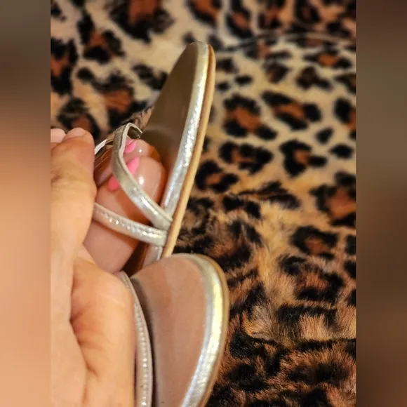 Elegant Silver Strappy Sandals