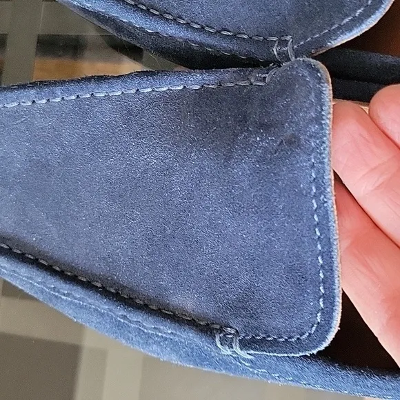 Elja by Lloyd Germany Classic Men's Loafers Suede Leather Blue Slipons Dressy