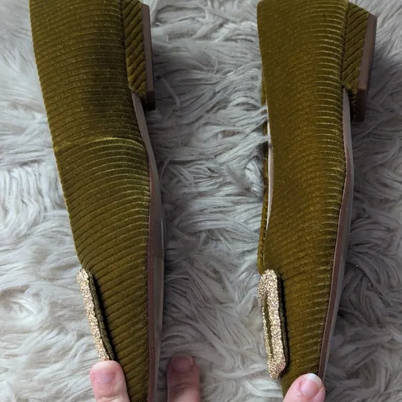EUC Anthropologie Sam Edelman Janina Pointed Toe Flat in Chartreuse