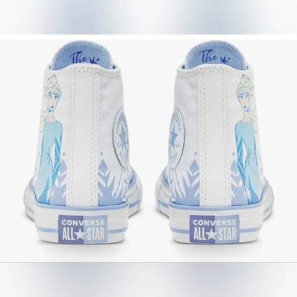 EUC Converse x Frozen 2 Youth Chuck Taylor All Star High Top - Kids 12