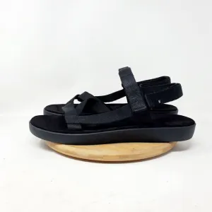 Everlane Sandals Womens 11 The Renew Sport Black Slide Strappy Flat Shoes