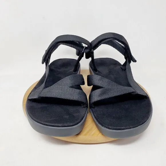Everlane Sandals Womens 11 The Renew Sport Black Slide Strappy Flat Shoes