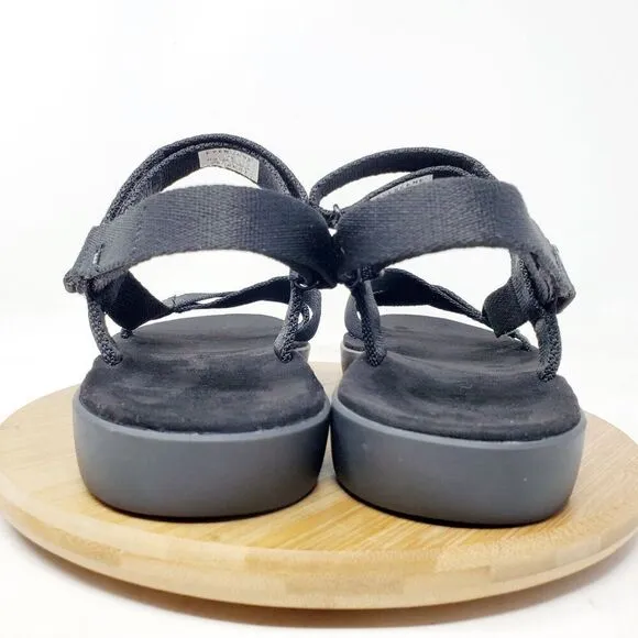 Everlane Sandals Womens 11 The Renew Sport Black Slide Strappy Flat Shoes