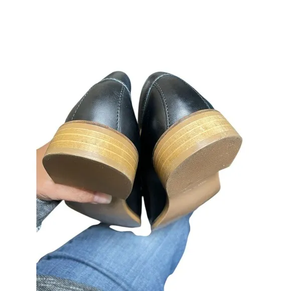 Everlane Women's Black The Modern Loafer Size 8.5 Leather  Slip On Made in Italy