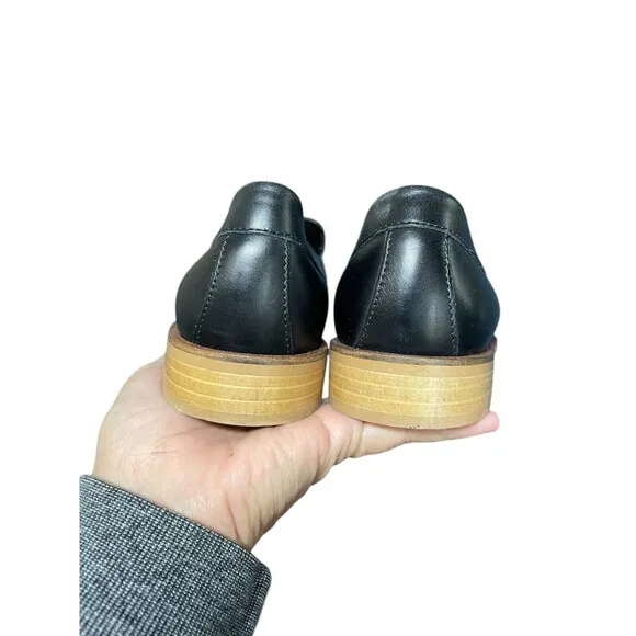 Everlane Women's Black The Modern Loafer Size 8.5 Leather  Slip On Made in Italy