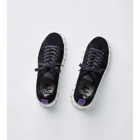 EYTYS Odessa Suede Sneakers in Black M 7.5 W 9 Dust Bag Lace Up Shoes