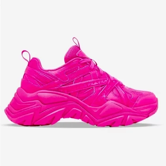 FILA Barbie pink leather Electrove 2 ,chunky sneakers