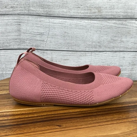 Fitflop Allegro Multi Knit Ballet Flats Dusty Rose Pink Women’s Shoe Size 10