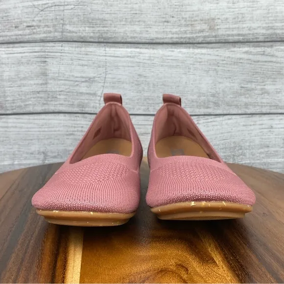 Fitflop Allegro Multi Knit Ballet Flats Dusty Rose Pink Women’s Shoe Size 10
