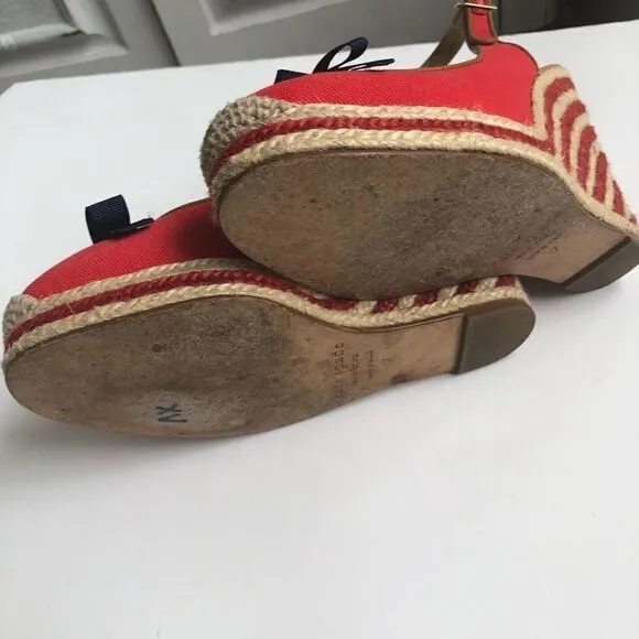 ⚡️FLASH SALE⚡️KATE SPADE BOW STRIPED ESPADRILLES