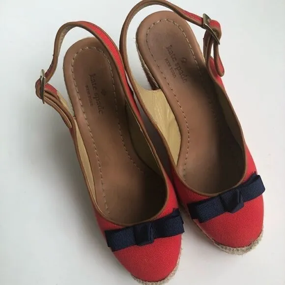 ⚡️FLASH SALE⚡️KATE SPADE BOW STRIPED ESPADRILLES