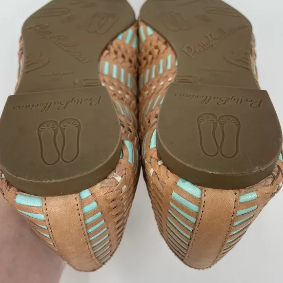 Francois Pinet Pretty Ballerinas 36 / 5 Woven Pointed Ballet Flats Made In Spain