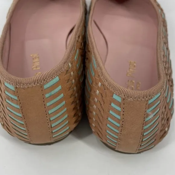 Francois Pinet Pretty Ballerinas 36 / 5 Woven Pointed Ballet Flats Made In Spain