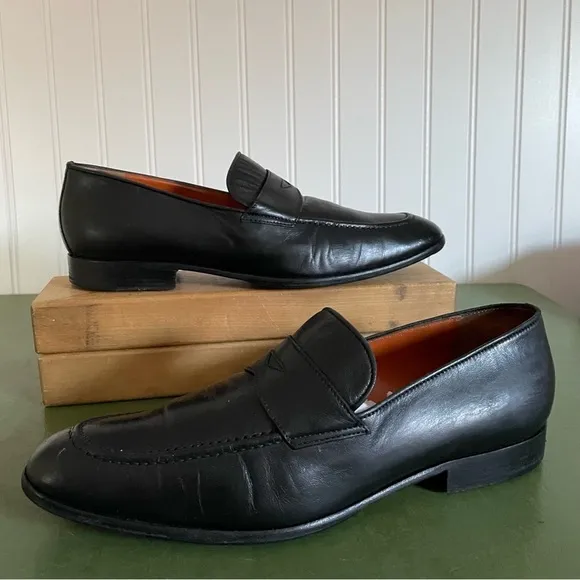 Fratelli  Rossetti  Women's Classic Tapered Loafers in Black Leather *Italy*