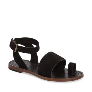 Free People Torrence Sandals Black Gladiator Flat Wrap Ankle Hippie Gypsy