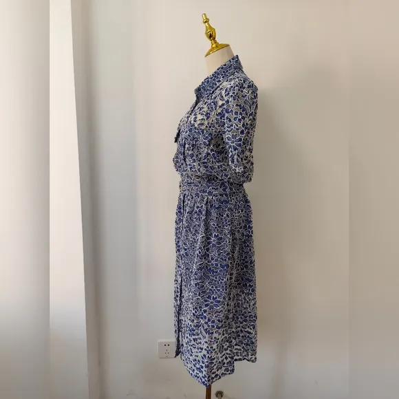 Generation Love Claudia Lace Dress - Blue/White