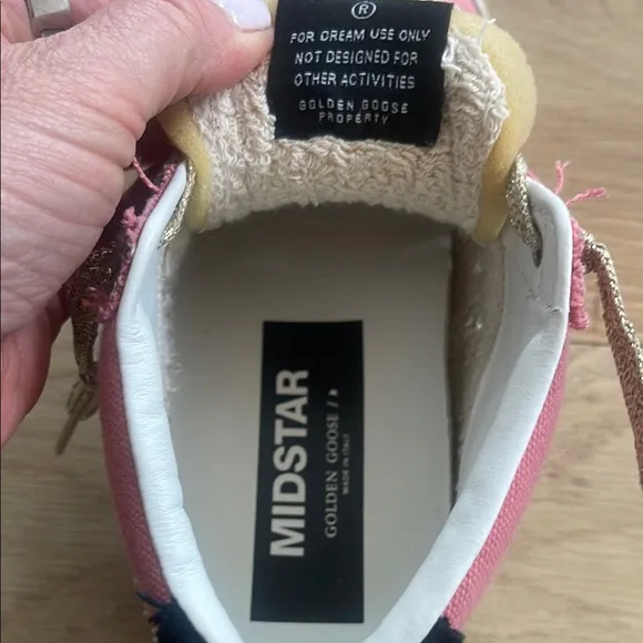 GGDB Pink and Gold Sneakers