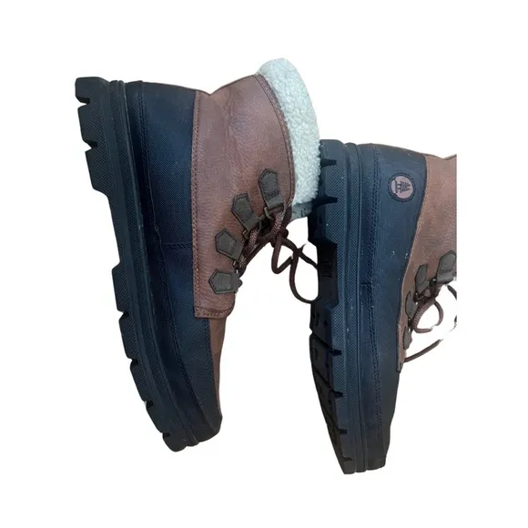 G.H. Bass &amp; Co. Men's Brown Lace-Up Winter Boots,Snow boo casual outdoor