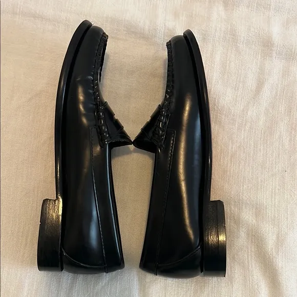 G.H. Bass Black Leather Loafers