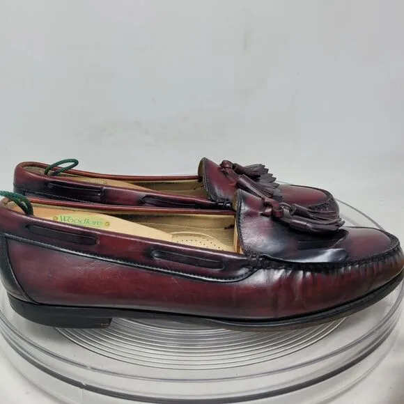 GH Bass Co VTG Weejuns Sz 13C Loafer OxBlood Brown Tassel Dress Shoe Made in USA
