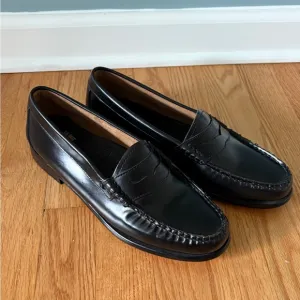 G.H. Bass Whitney Weejuns Classic Black Leather Loafers