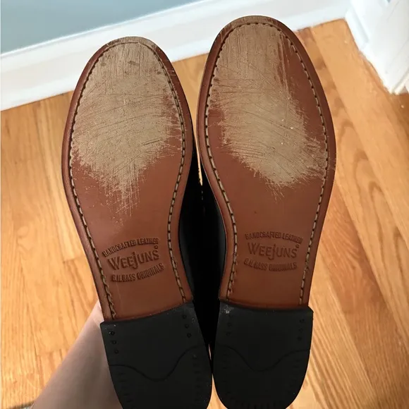 G.H. Bass Whitney Weejuns Classic Black Leather Loafers