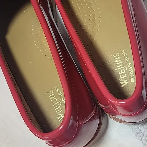 G.H.Bass &amp; Co. Wee Juns Red Loafers SZ 7.5