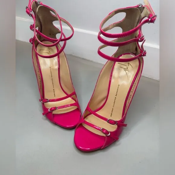 Giuseppe Zanotti Fuchsia Strappy Sandals