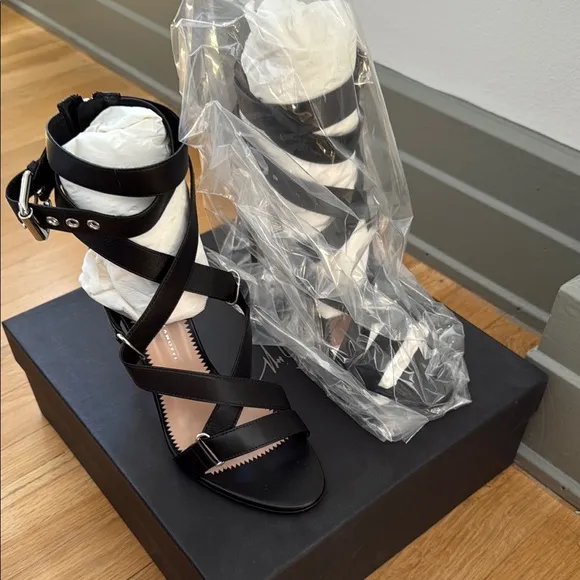 Giuseppe Zanotti Larissa Black Strappy Sandals