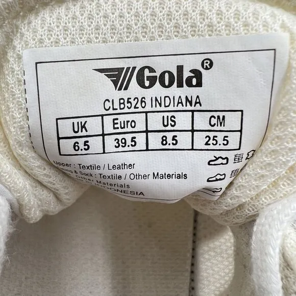 Gola Classics Indiana 8.5 Womens Sneakers futuristic Sustainable 80% recycled