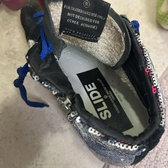 Golden goose slide sequined high top sneakers