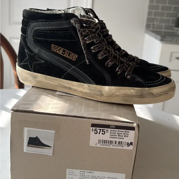 Golden Goose Women’s Black High-Top Sneakers