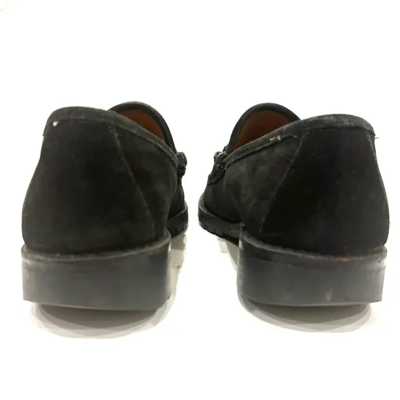 Gucci Black Loafers with Silver Detail