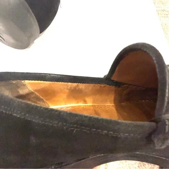 Gucci Black Loafers with Silver Detail