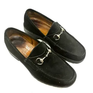Gucci Black Loafers with Silver Detail