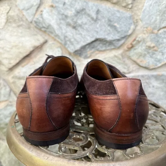 Gucci Brown Leather Derby Dress Shoes US 10
