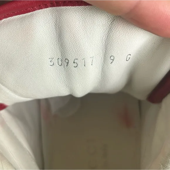 Gucci GG Embossed Red High Top Sneakers 🔥