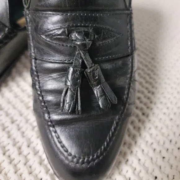 Gucci Men's Black Tassel Loafers