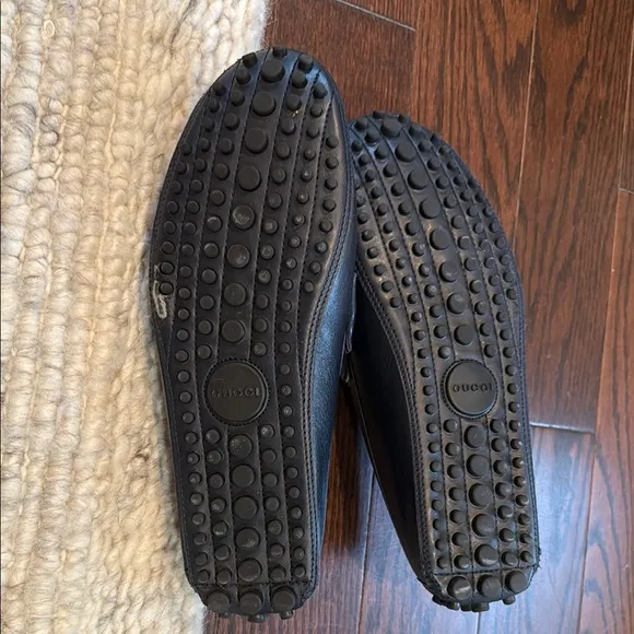 Gucci Men's Blue Leather Loafers
