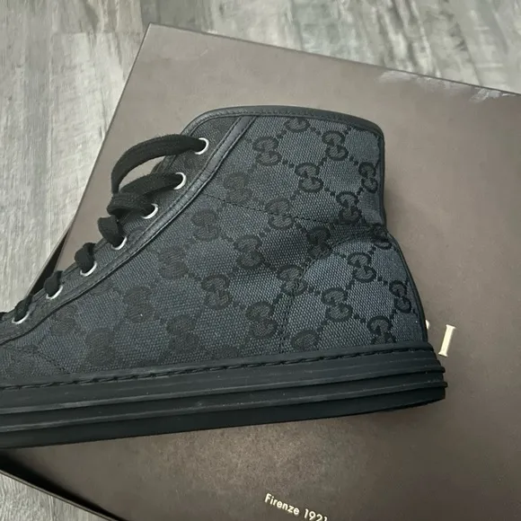 Gucci Piombo Black High-Top Sneakers