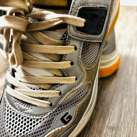 Gucci Silver Gray Designer Sneakers