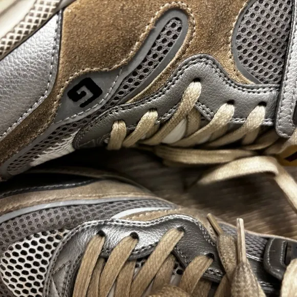 Gucci Silver Gray Designer Sneakers