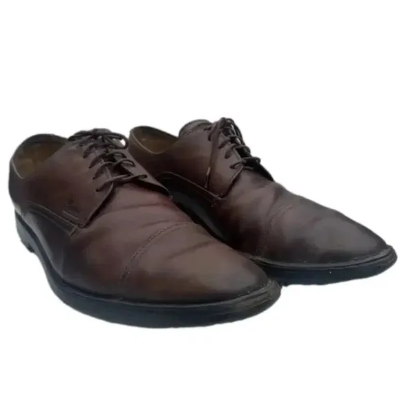 GUCCI Vintage Oxford Driving Loafers Leather Lace Dress Shoes Men’s 41.5 US 8