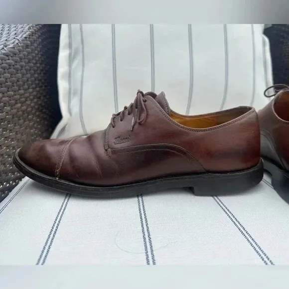 GUCCI Vintage Oxford Driving Loafers Leather Lace Dress Shoes Men’s 41.5 US 8