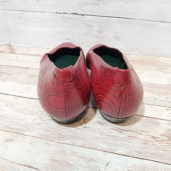 Gucci Vintage Red Ballet Flats
