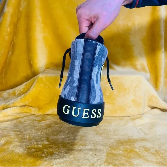Guess high top sneakers Camo camouflage canvas