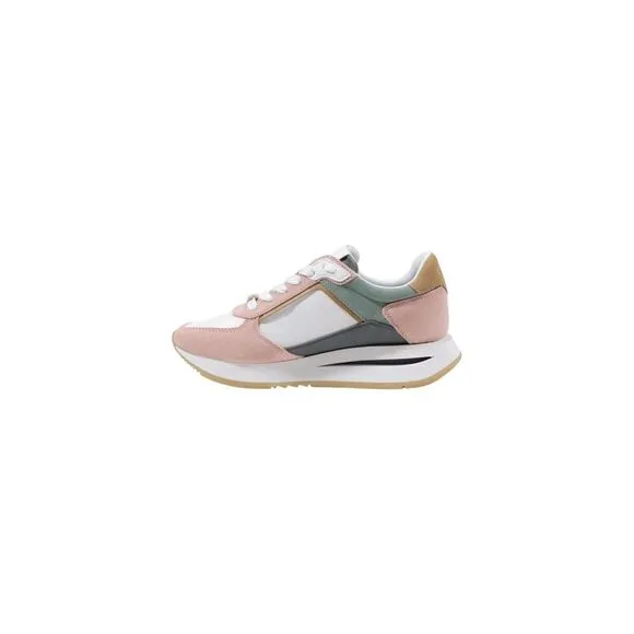 Guess Sporty Lace-Up Rubber Sole Sneakers Women Pink