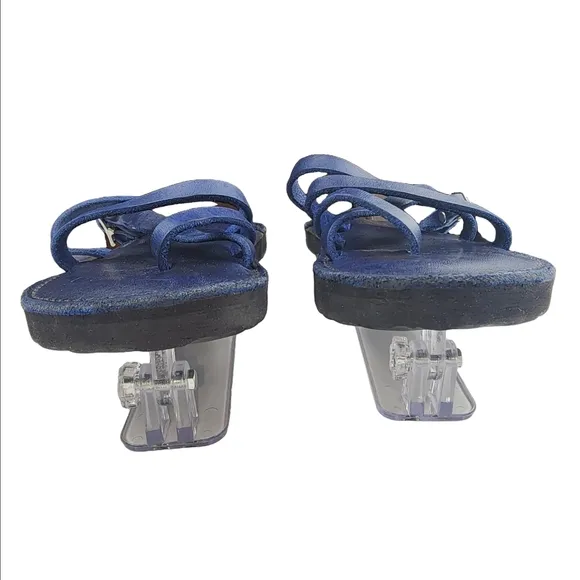 Handmade 100% Leather Adjustable Fit Strap Flat Sandals w/ Arch Support Size 6.5